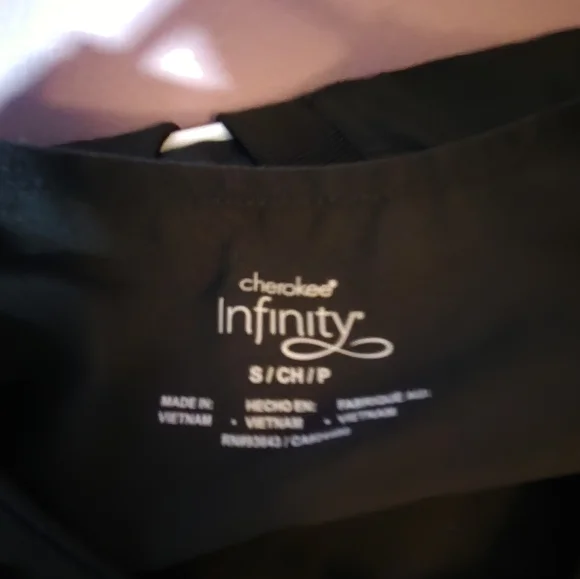 INFINITY Black Womens Scrub Shirt - Picture 6 of 6